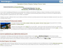 Tablet Screenshot of california-decks.com